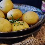 Kartoffeln bevor sie mit dem Kartoffelschneider bearbeitet wurden