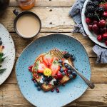 Frühstück auf schönen Tellern